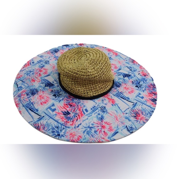 Lilly Pulitzer GWP Beach Hat, One Size Fits All NWT